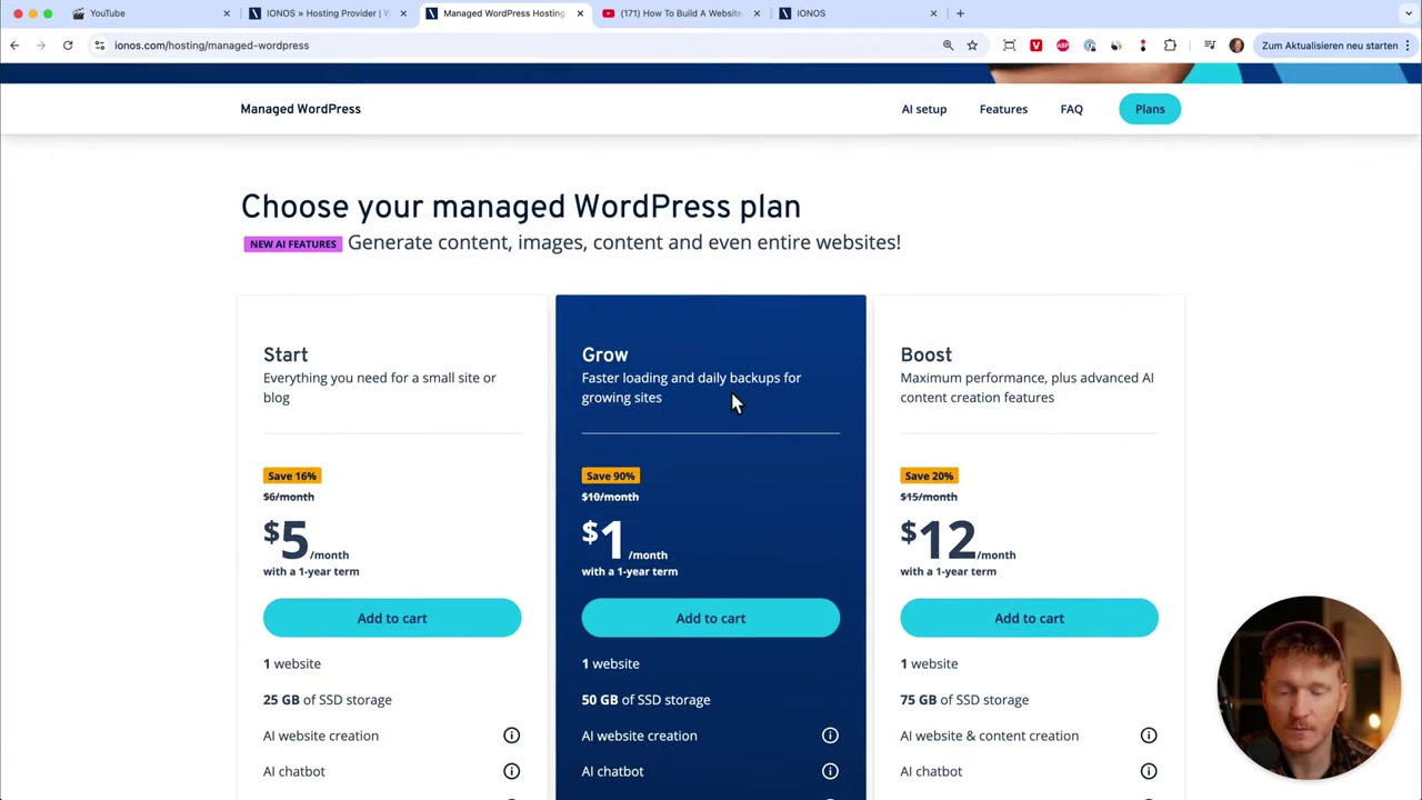 Como Crear un Sitio Web en WordPress con IONOS – Fácil y Rápido con IA