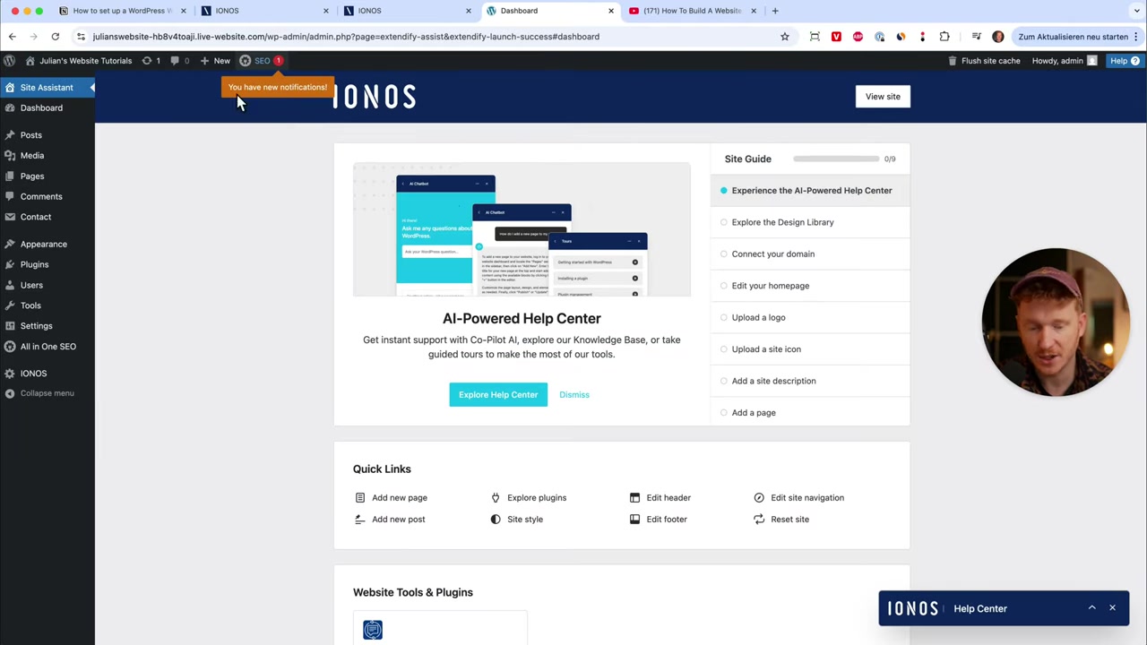 Como Crear un Sitio Web en WordPress con IONOS – Fácil y Rápido con IA