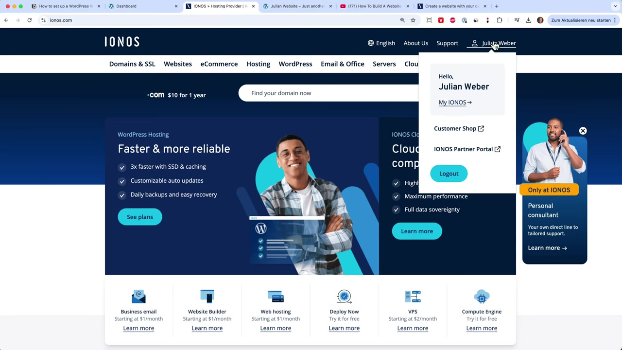 WordPress installeren op Ionos? | Ionos WordPress Handleiding