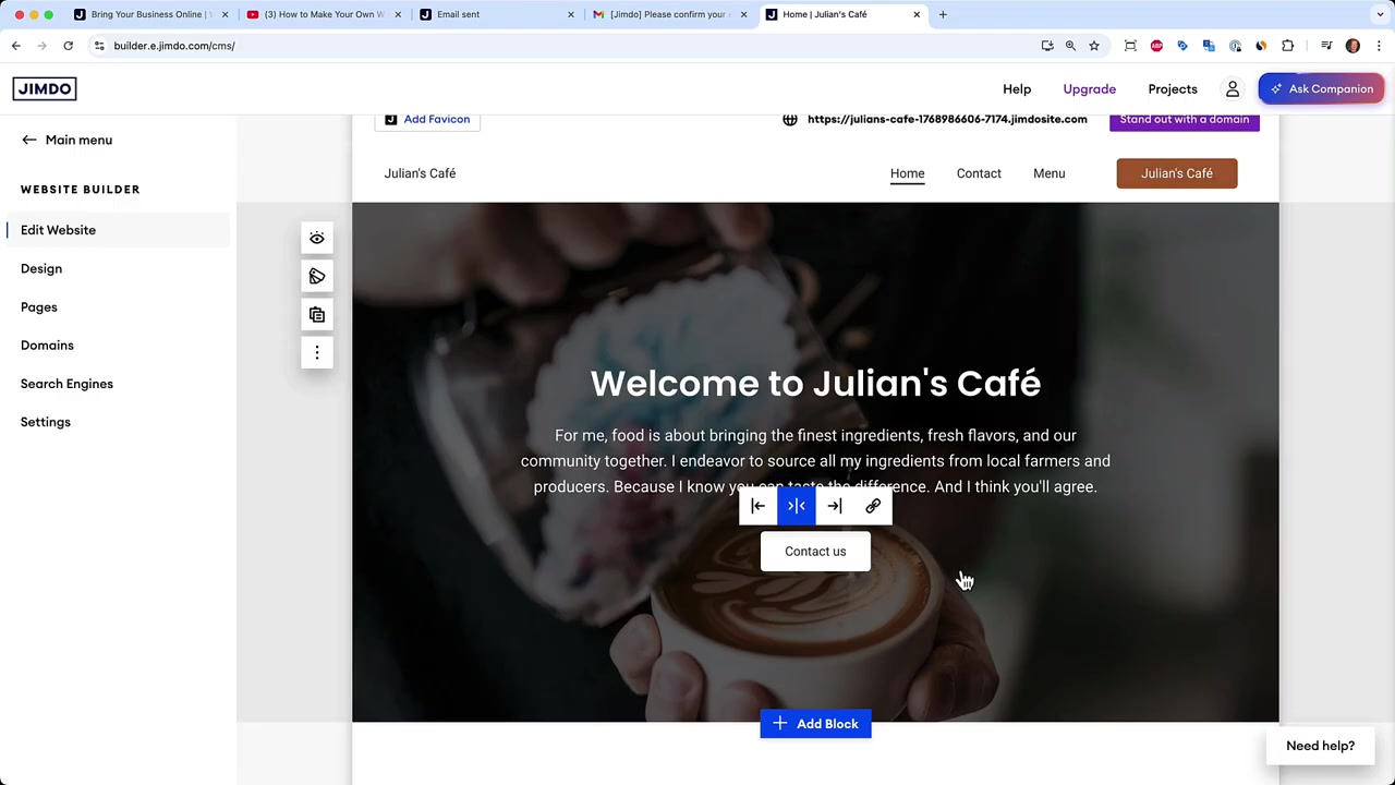 Come creare un sito web gratuito con Jimdo – Tutorial Jimdo Website Builder (2026)