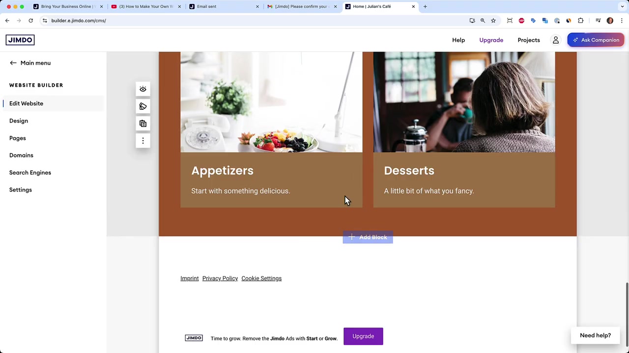 Come creare un sito web gratuito con Jimdo – Tutorial Jimdo Website Builder (2026)