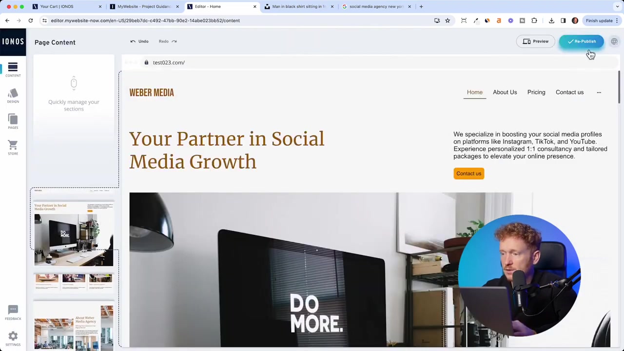 Websites maken met IONOS – Tutorial 2026 – AI-websitebouwer