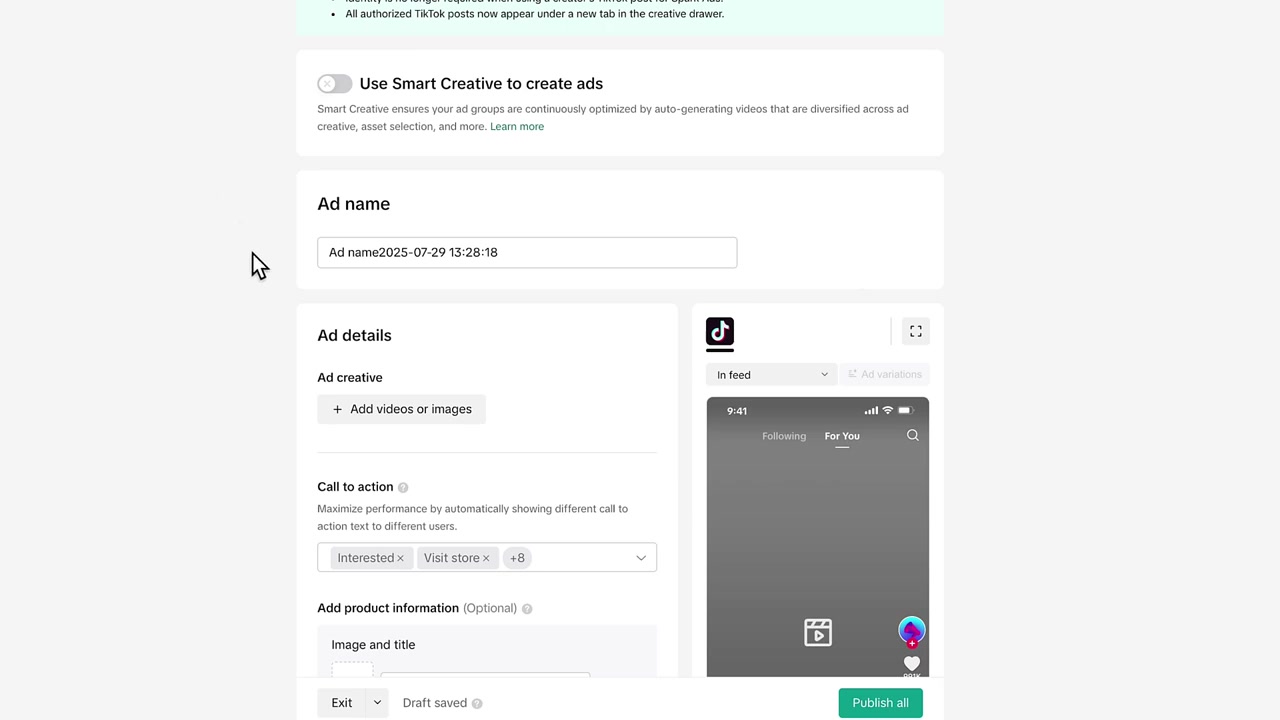 Come creare campagne pubblicitarie su TikTok per il tuo ecommerce (Shopify)