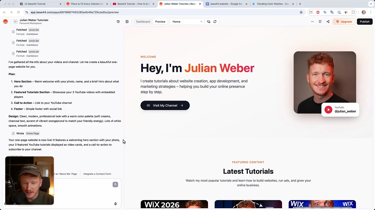 Créer un Site Web avec l'IA sur Base44 – Tutoriel Complet 2026