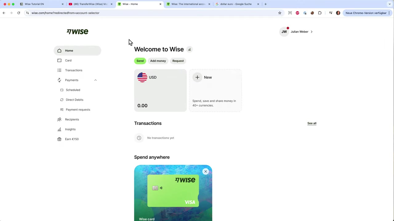 Tutorial WISE 2026: Cómo Enviar Dinero al Extranjero con Wise