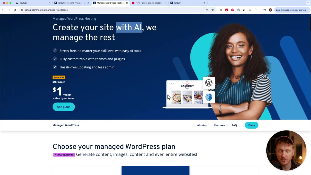 How to Build a WordPress Website with IONOS - In 10 Minutes Thanks to AI (2026)